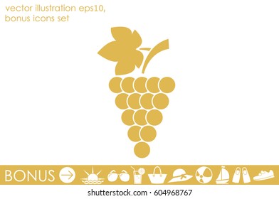 Grapes icon vector illustration eps10.