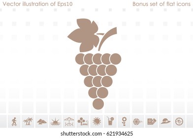 Grapes icon vector illustration eps10.