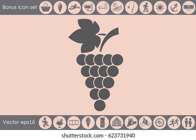 Grapes icon vector illustration eps10.