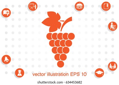 Grapes icon vector illustration eps10.