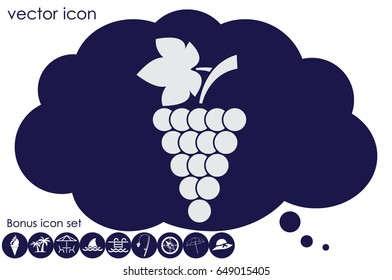 Grapes icon vector illustration eps10.