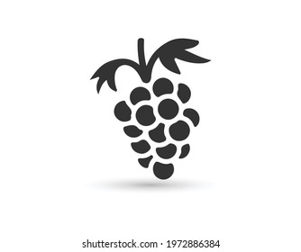 Grapes icon, vector illustration. Flat design style. vector grapes icon illustration isolated on White background, grapes icon Eps 10. grapes icons graphic design vector symbols.