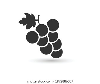 Grapes icon, vector illustration. Flat design style. vector grapes icon illustration isolated on White background, grapes icon Eps 10. grapes icons graphic design vector symbols.