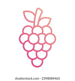 Grapes icon vector stock illustration