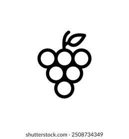 Trauben-Symbol, Vektorgrafik. Vektortrauben Symbol trendy Stil Illustration für Web und app.eps