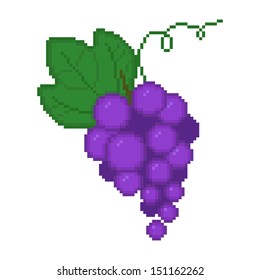 Grapes isolated on white background