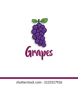 uvas aisladas de fondo blanco.