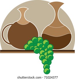 Grapes and Jars