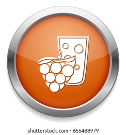 grapes juice glass icon