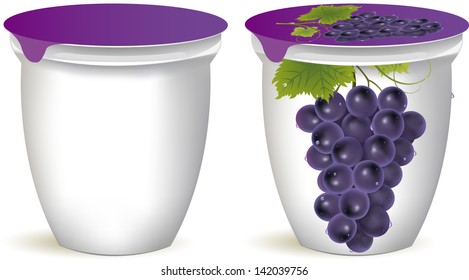 Grapes juice vector easy to use in your designs