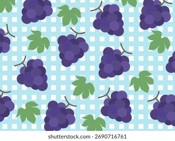 Es fondo de uvas y hojas.