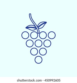 Grapes Line icon. Eps-10.