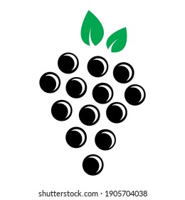 Grapes logo Concept creative symbol minimalist abstract icon vector illustration