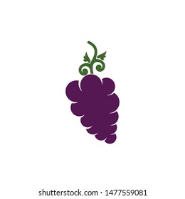 Grapes logo template vector icon illustration design