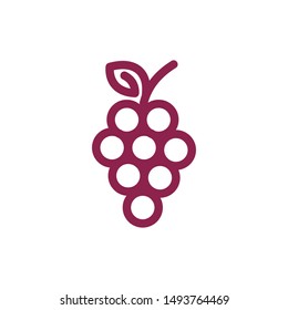 Grapes logo template vector icon illustration design