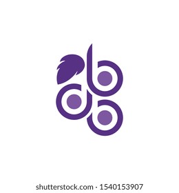 Grapes logo template vector icon illustration design