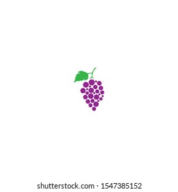 Grapes logo template vector icon illustration design
