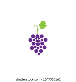 Grapes logo template vector icon illustration design