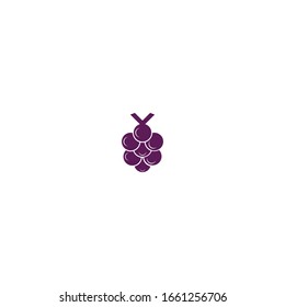 Grapes logo template vector icon illustration design