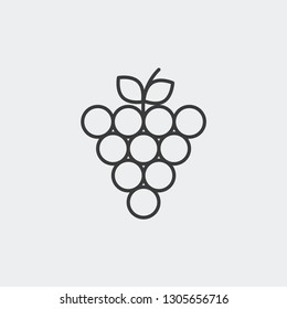 grapes modern simple vector icon