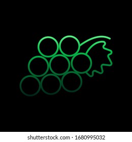 Grapes nolan icon. Simple thin line, outline vector of fruit icons for ui and ux, website or mobile application