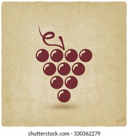 grapes old background. vector illustration - eps 10