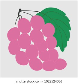 Grapes on a light background