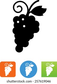 Grapes on a vine icon