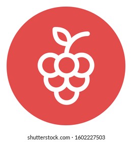 
Grapes Outline bold Vector Icon which can be easily modified or Edited
