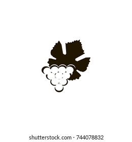 Grapes outline icon. flat design