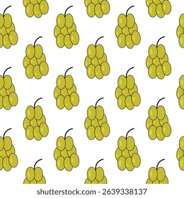 grapes pattern design, vector seamless pattern of grapes