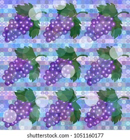 Grapes pattern purple color design background wallpaper illustration