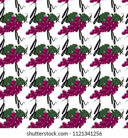 Grapes Seamless Pattern