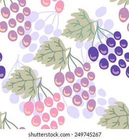 Grapes seamless pattern.