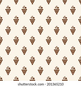 Grapes Seamless Pattern. Vector illustration