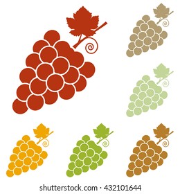 Grapes sign illustration