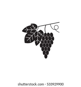 Grapes solid icon, healthy fruit, vector graphics, a filled pattern on a white background, eps 10.