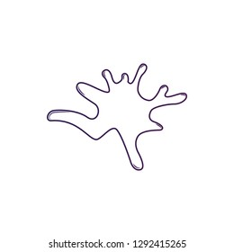 grapes splash icon. Element of splash for mobile concept and web apps icon. Thin line icon for website design and development, app development