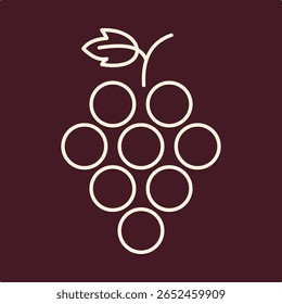 Uvas de moda útil importante diseño de Ilustración vectorial perfecto colorido background.eps