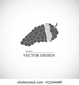 Grapes. Vector design