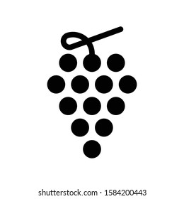 grapes vector glyph flat icon 