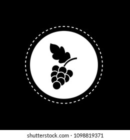 grapes vector icon