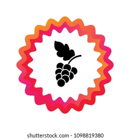 grapes vector icon