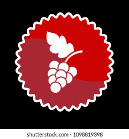 grapes vector icon