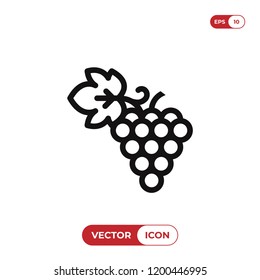 Grapes vector icon