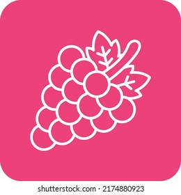 Grapes vector icon. Can be used for printing, mobile and web applications.