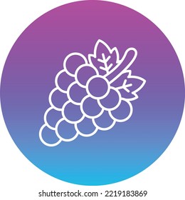 Grapes vector icon. Can be used for printing, mobile and web applications.