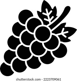 Grapes vector icon. Can be used for printing, mobile and web applications.