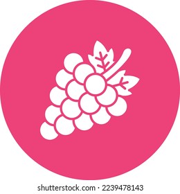 Grapes vector icon. Can be used for printing, mobile and web applications.