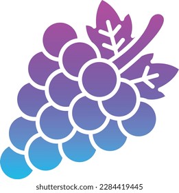 Grapes vector icon. Can be used for printing, mobile and web applications.